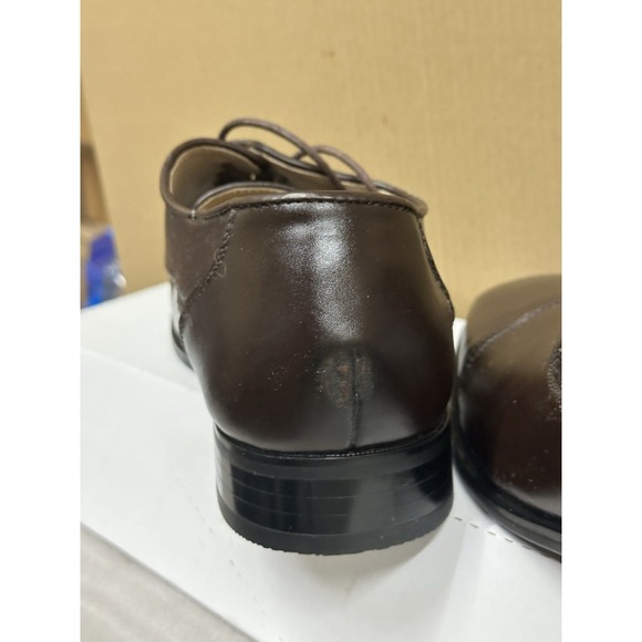 Climate Men's Dress Cap Toe Style A0295 Size 13 Dark Brown Leather New MSRP 399. - Picture 11 of 12